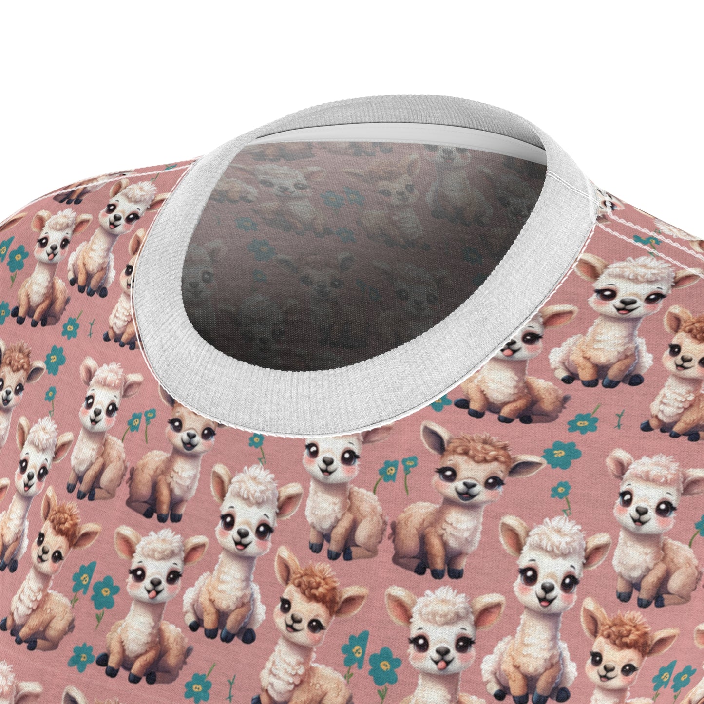 Cute Llama Pattern Women's Tee – Perfect for Casual Days & Summer Nights