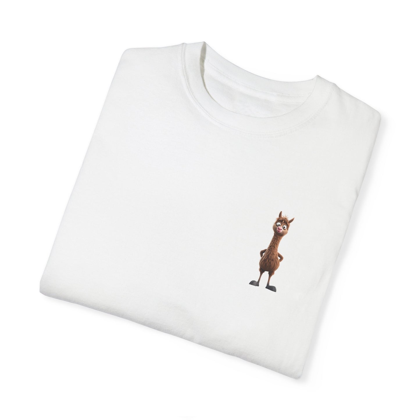 Pro Llama Conclusion Leaper Tee Funny Llama Unisex Garment-Dyed T-Shirt