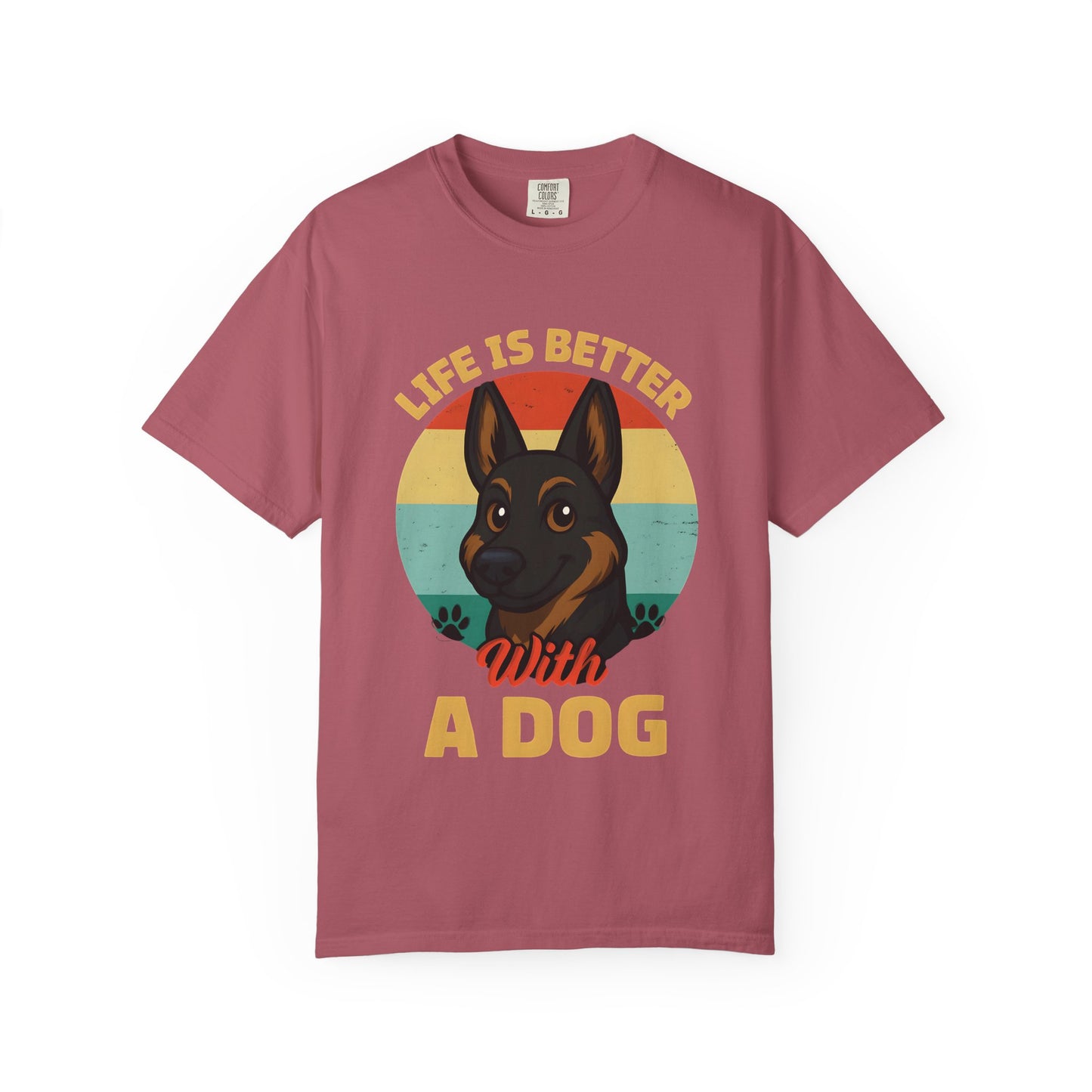 Life Is Better With a Dog Tee – Unisex Dog Lover Shirt, Cute Pet Gift, Dog Mom T-Shirt, Funny Animal Graphic Tee