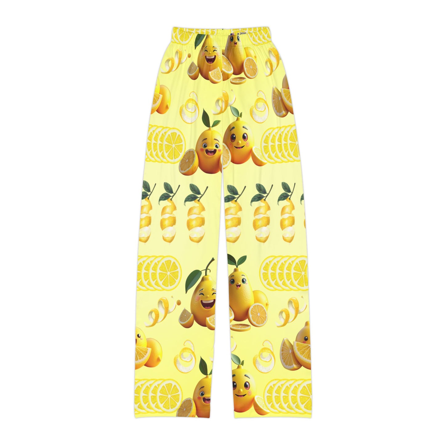 Sunny Happy Lemon Citrus Kids Lounge Pants - Fun Fruit Print for Comfort & Play