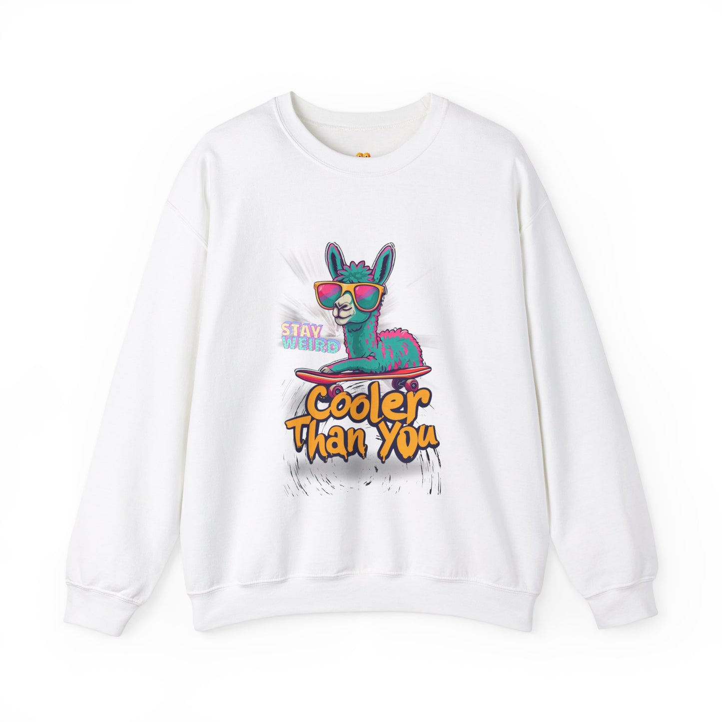 Cooler Than You Llama Unisex Crewneck Sweatshirt | Fun & Comfy Casual Wear