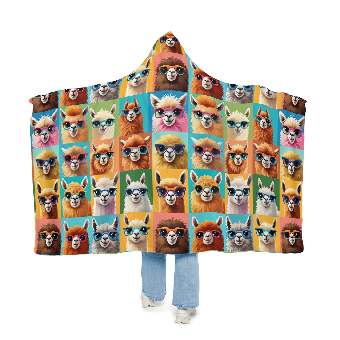 Snuggle Up with Quirky LLamas - Cozy and Colorful Snuggle blanket-Emotional support blanket