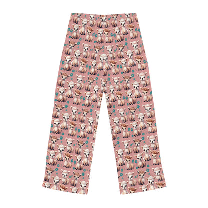 Women's Pajama Pants - Cute Pink Baby Llamas Design | Cozy & Whimsical Sleepwear