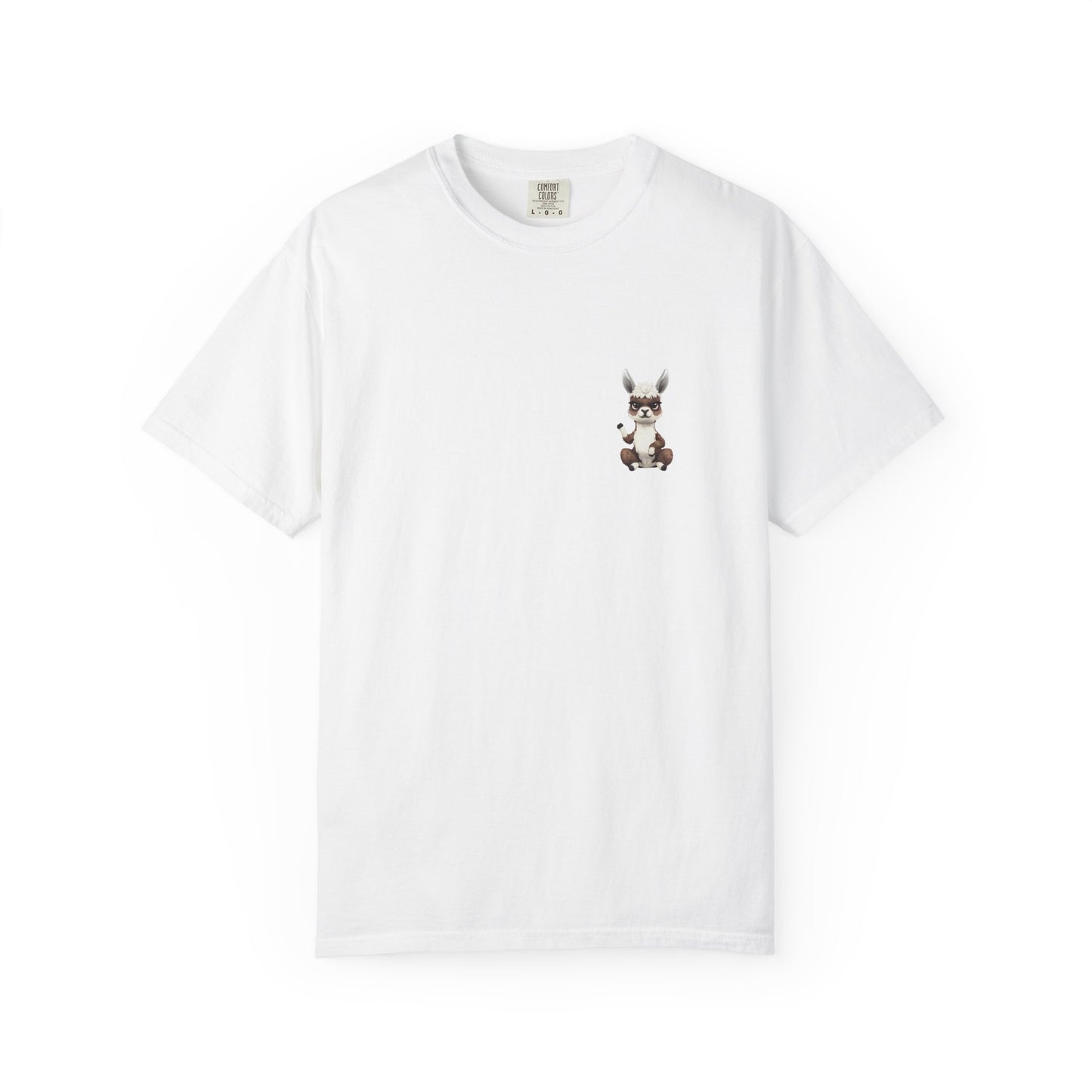 Funny Animal T-shirt - 'Roses are red, Violets are blue, I've Got Four Legs and One Kicks You" Llama fun Sarcasm apparel