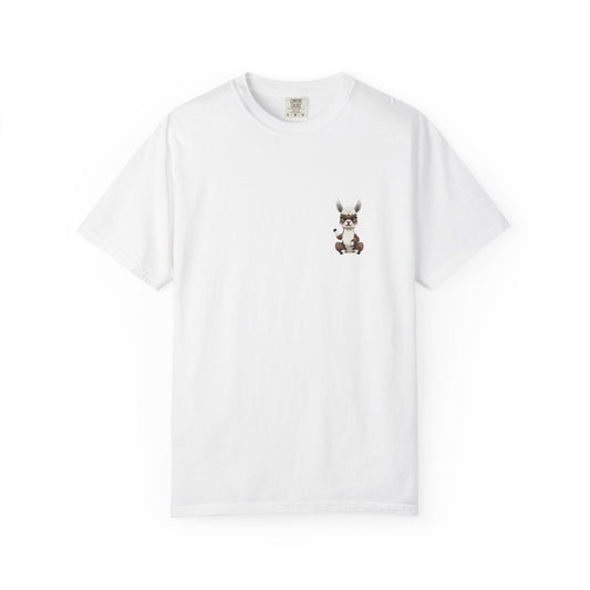 Funny Animal T-shirt - 'Roses are red, Violets are blue, I've Got Four Legs and One Kicks You" Llama fun Sarcasm apparel