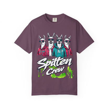 Spitten Crew Llama Graphic T-Shirt - Fun Unisex Tee for Casual Style Fantastic apparel for errands