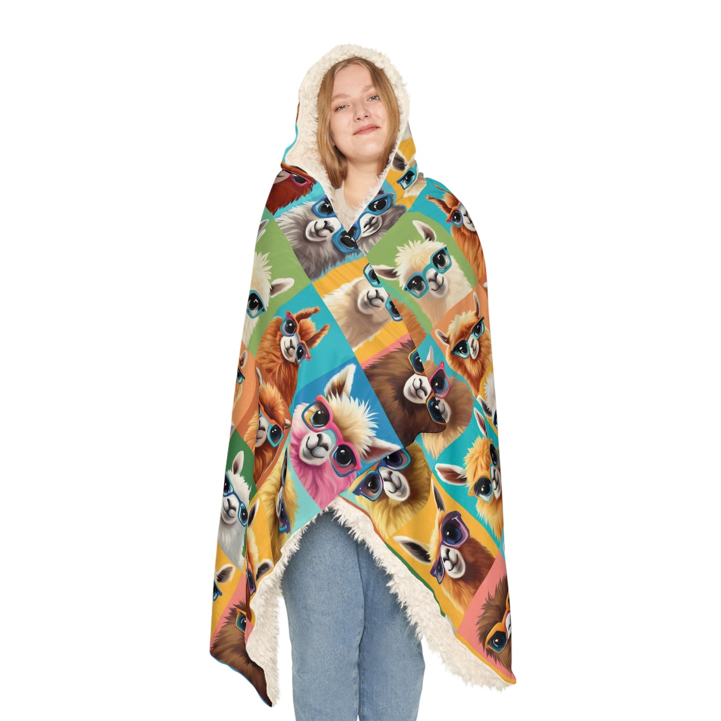 Snuggle Up with Quirky LLamas - Cozy and Colorful Snuggle blanket-Emotional support blanket