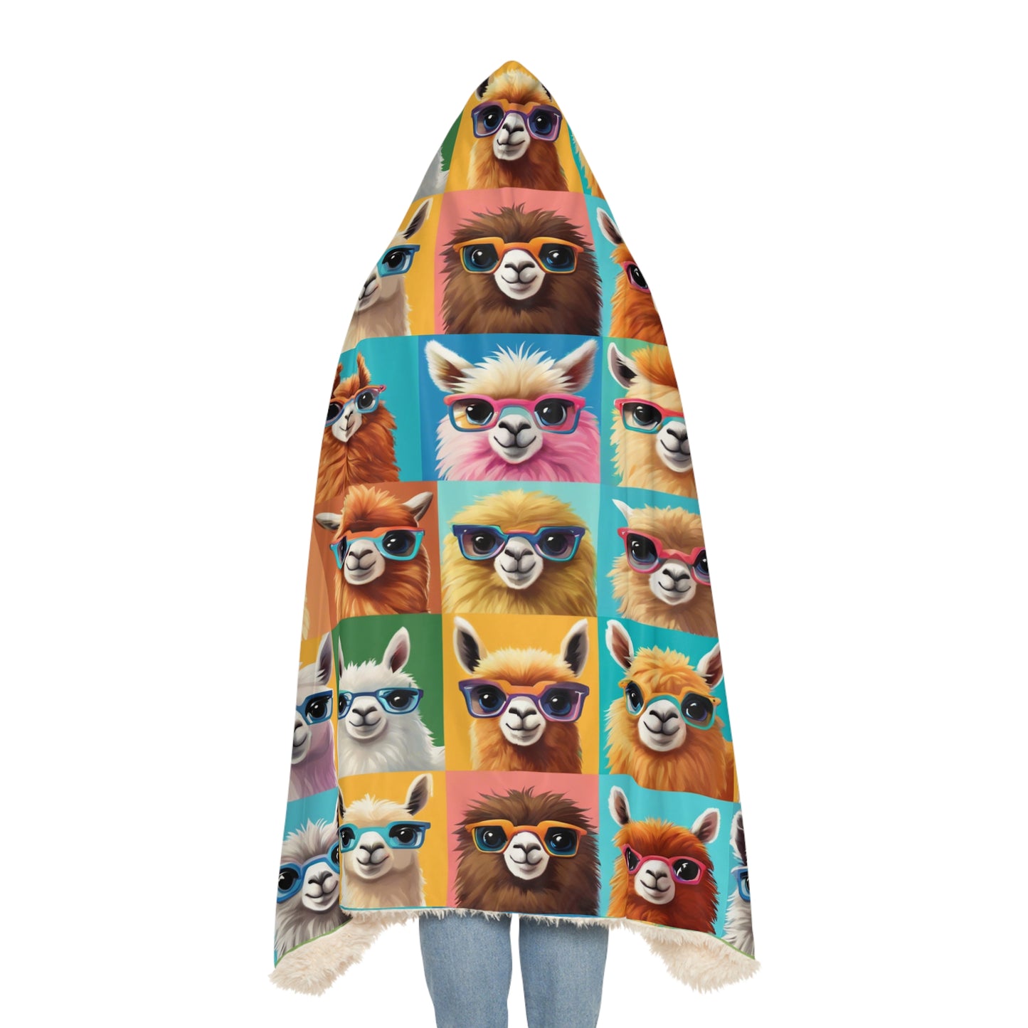 Snuggle Up with Quirky LLamas - Cozy and Colorful Snuggle blanket-Emotional support blanket