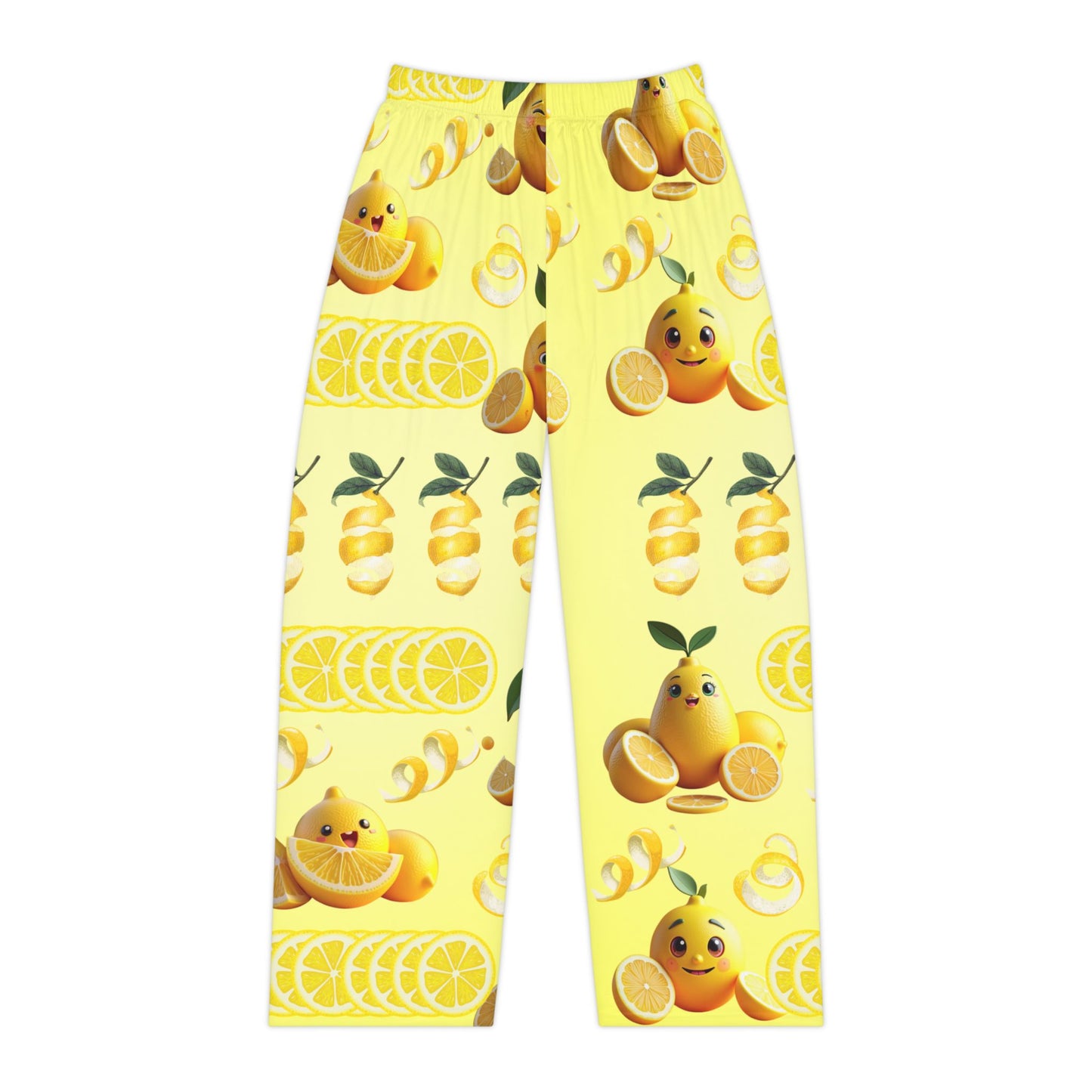 Sunny Lemon Print Women's Pajama Pants - Perfect for Relaxing and Summer Vibes