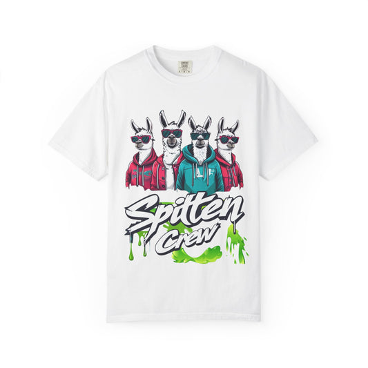 Spitten Crew Llama Graphic T-Shirt - Fun Unisex Tee for Casual Style Fantastic apparel for errands