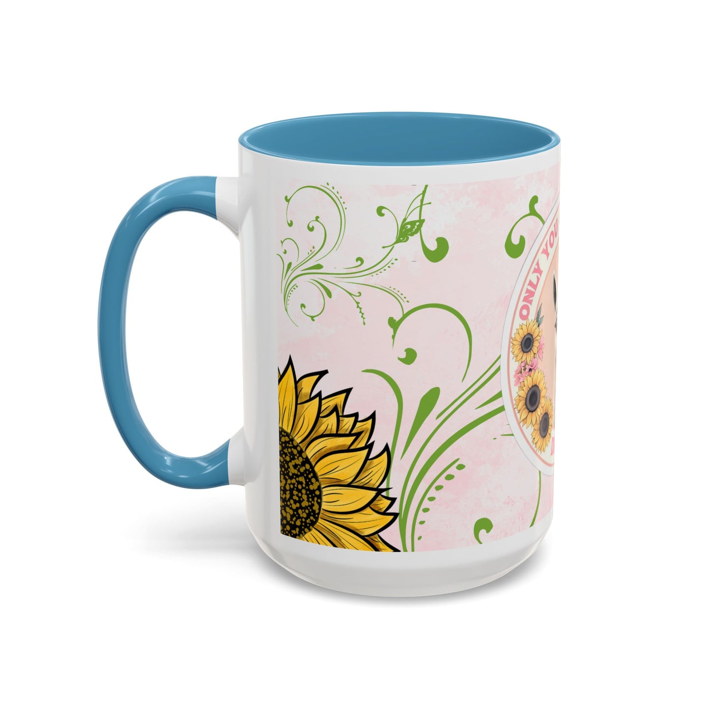 Funny Llama Coffee Mug - 'Only You Can Prevent Drama' - Cute Floral Design - Available in 11oz & 15oz