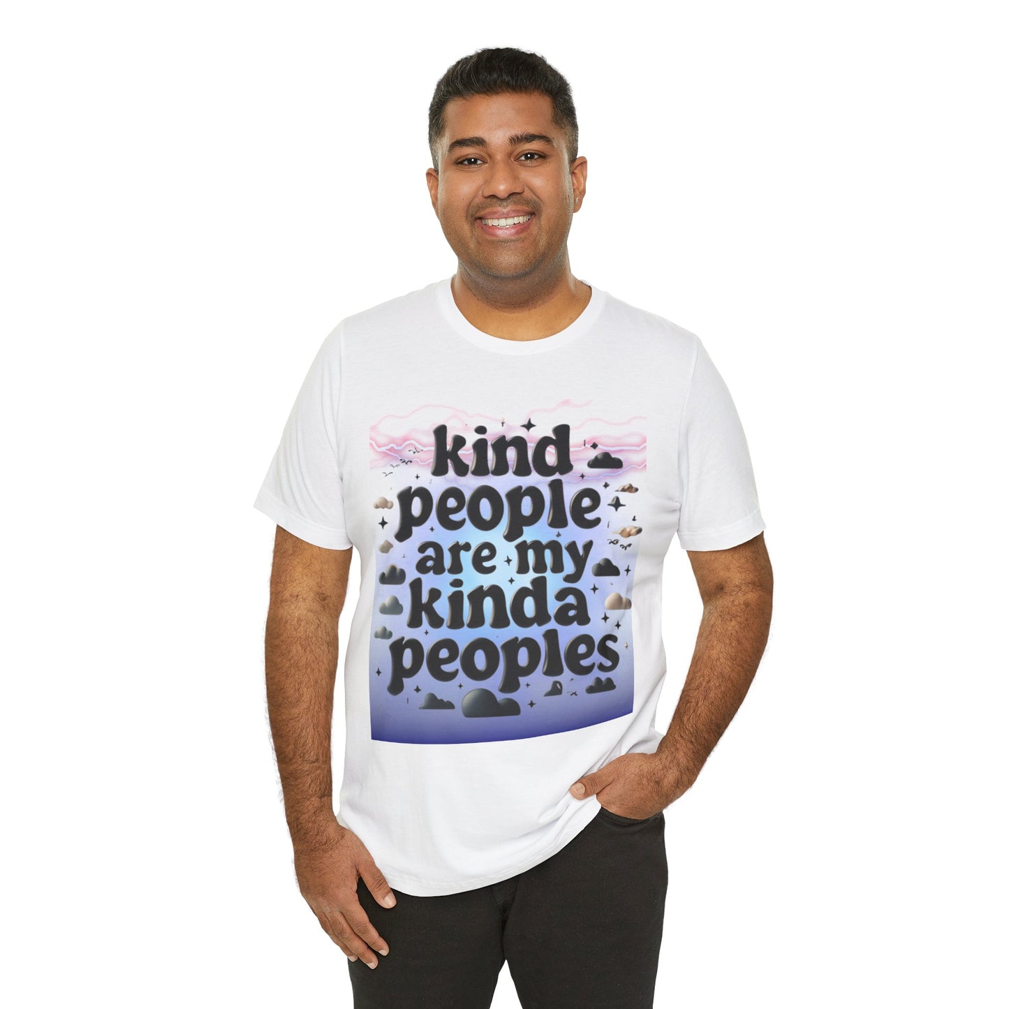 Kind People are my kinda peoples - Jersey Tee - Unisex Short Sleeve Show your personality in style