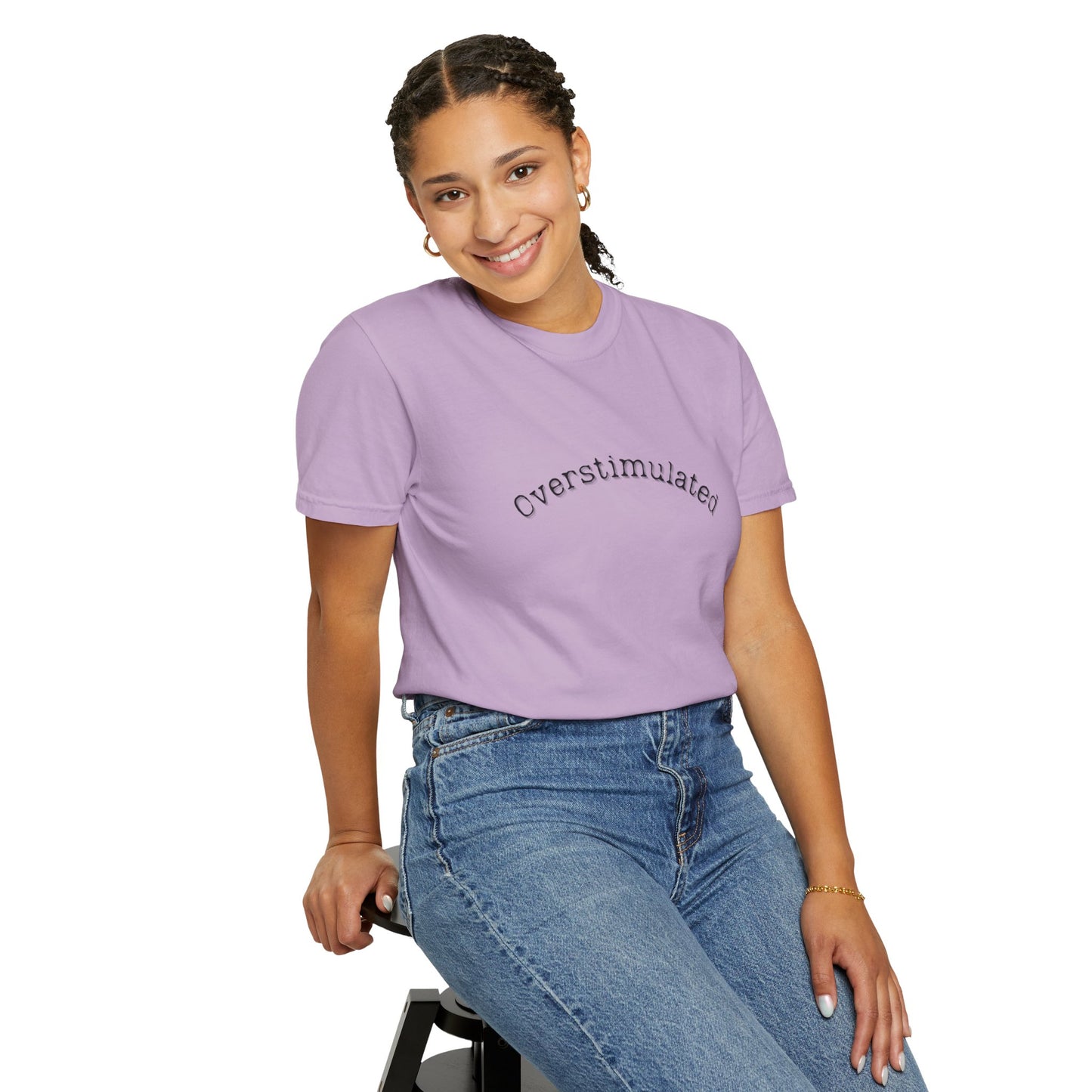 Unisex Overstimulated Garment-Dyed T-Shirt | Comfortable Everyday Tee - Empath daily wear apparel