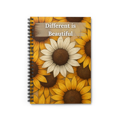 Different is Beautiful Notebook – Celebrate Your Uniqueness - Inspirational Design