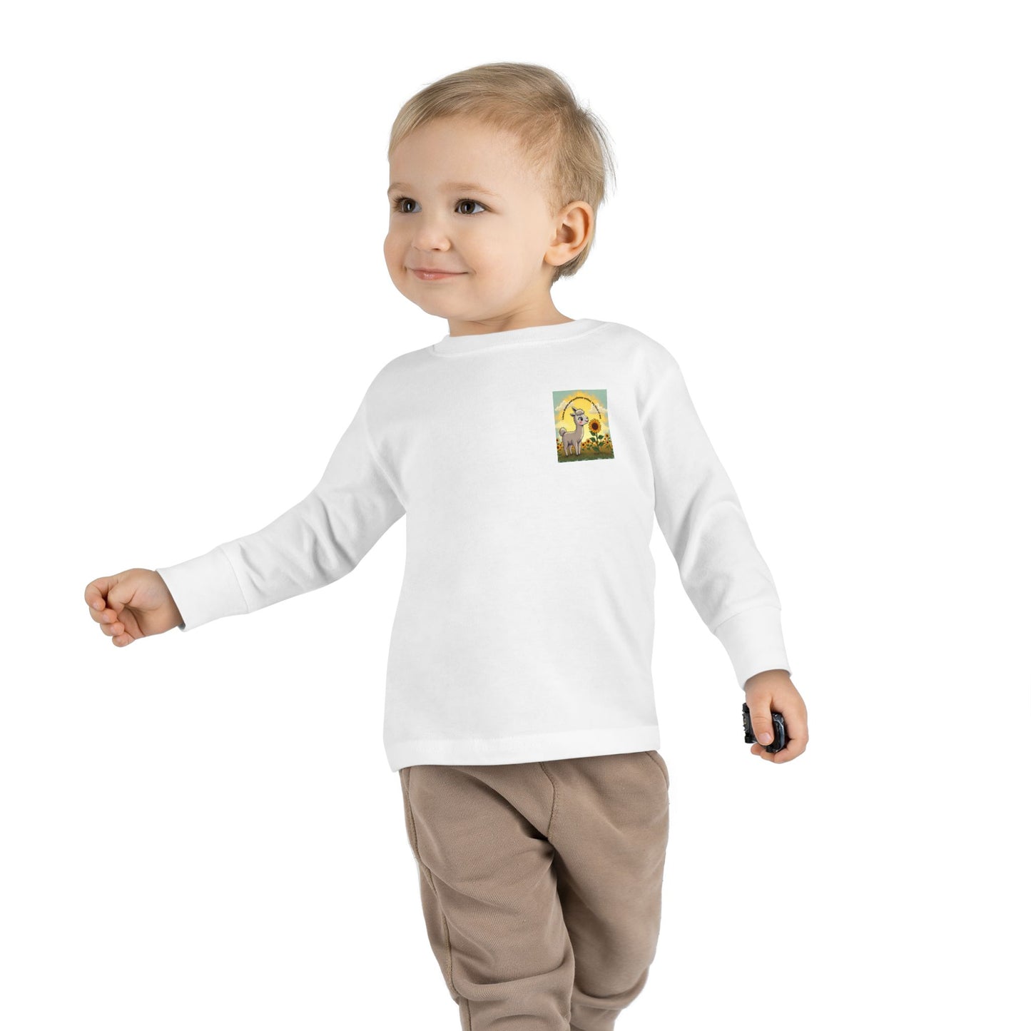 Llama Drama and Sunflower Smiles Baby Tee | Toddler Shirt with Cute Baby Llama