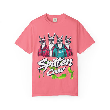 Spitten Crew Llama Graphic T-Shirt - Fun Unisex Tee for Casual Style Fantastic apparel for errands