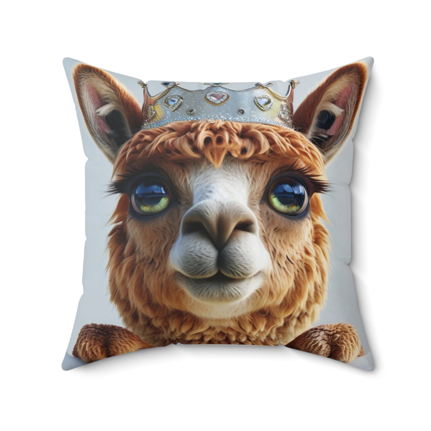 Llama Royal Square Pillow-Perfect for llamas and sunflowers customers-