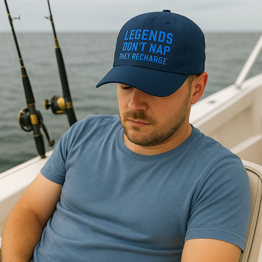 Power nap break Casual Ballgame Cap Hat “Legends Don’t Nap They Recharge” Embroidered Distressed Baseball Cap Adjustable Hat for Men