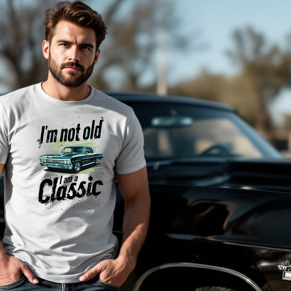 I'm Not Old, I'm a Classic 1967 Chevy Impala Car Unisex Jersey Tee - Vintage Car Graphic Shirt Geek