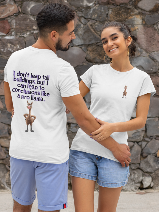Pro Llama Conclusion Leaper Tee Funny Llama Unisex Garment-Dyed T-Shirt