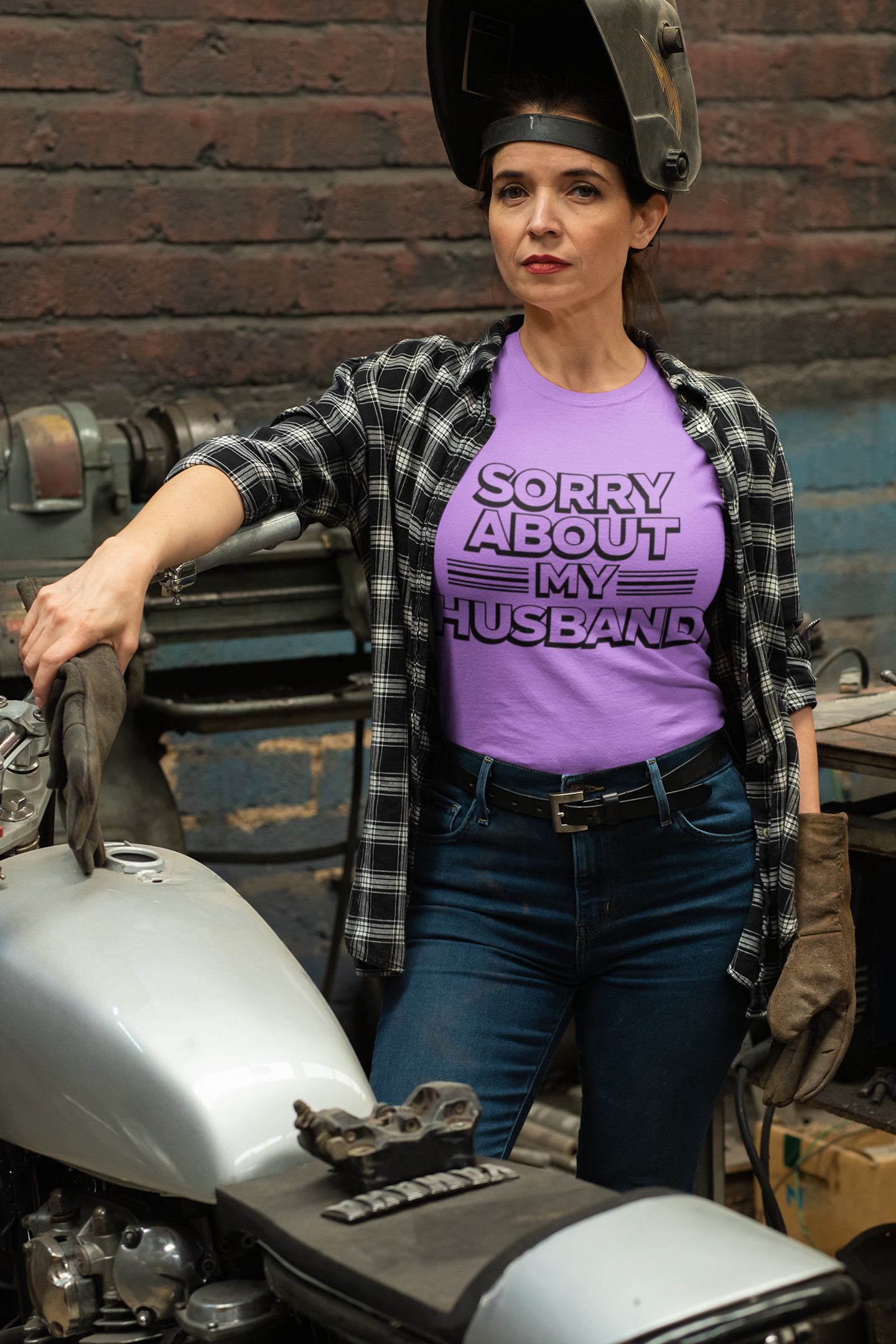 Funny Unisex T-Shirt - 'Sorry About My Husband'